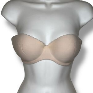 Victorias Secret Angels Secret Embrace Nude Strapless Bra Size 34C NO STRAPS
